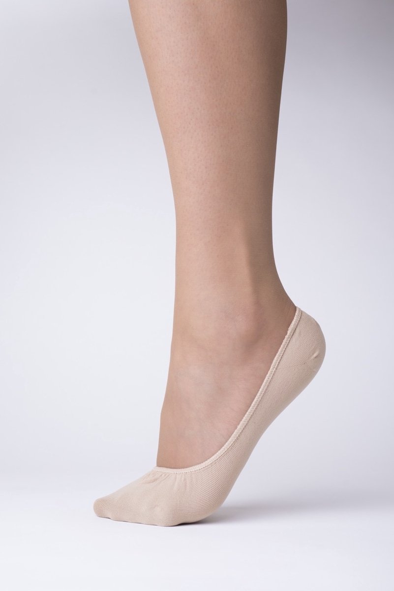Steps - Footies - Naadloos - Onzichtbaar - 2-Pack - Perfect Fit - 39-42 - Beige - 0001
