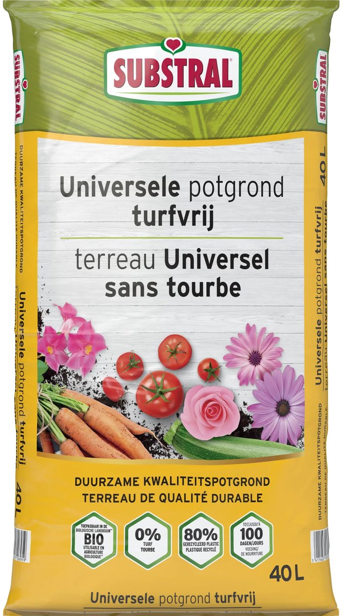 Substral potgrond universeel turfvrij 40L