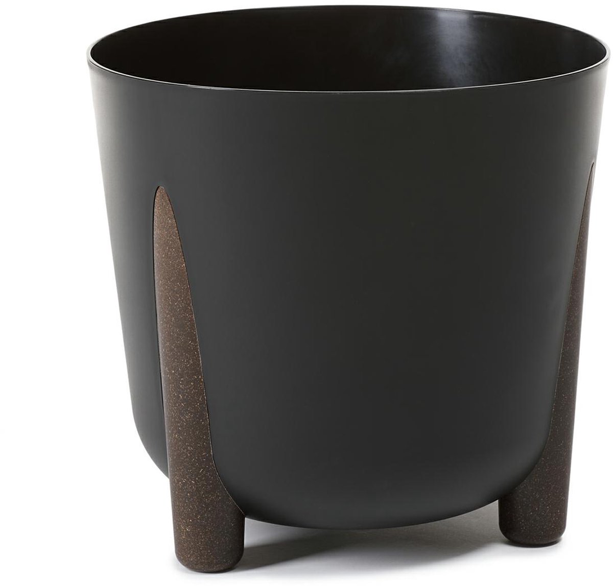 HowHomely Moss Serie - ECO Recycle Bloempot - Zwart - Met Noden