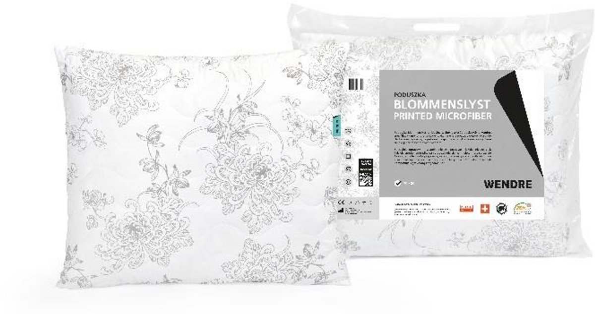Wendre Blommenslyst Serie - Kussen - 40x40 cm - Bloemmotief - Wit