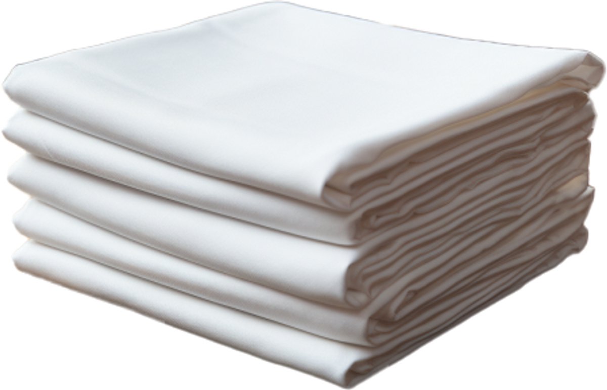 Meble odNowa - Serwet - Wit - 40x40cm - Set van 10 - Polyester
