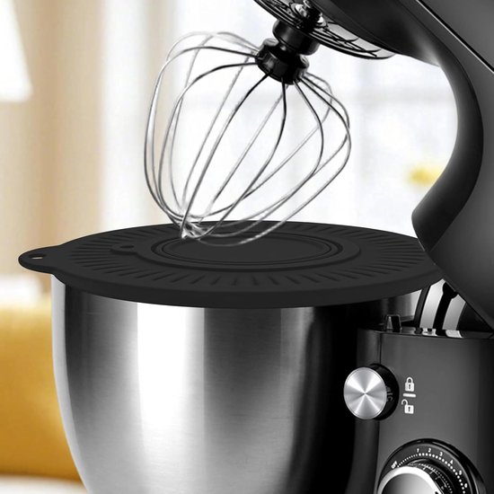 Mixer Spatbescherming - Mengkop Schild - Thuis Bakken - Geïntegreerd Bloemopvang - 234 cm Universeel - Zwart van Merkloos — afbeelding 3