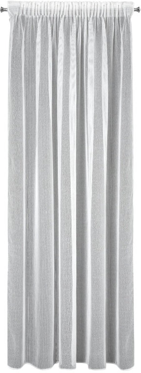 Eurofirany Kim Serie - Witte Kant-en-klaar Gordijn - 140x300 cm - Luchtige Stof