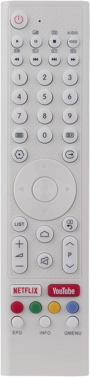 TV Afstandsbediening - Universele Bediening - Televisie Bediening - Directe Compatibiliteit - 20 x 5 x 1.5 cm - Zwart