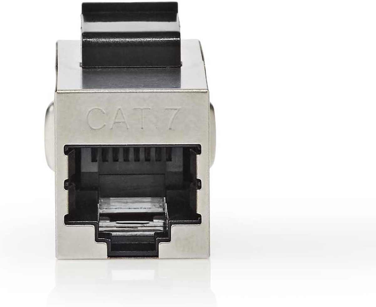 Netwerkkoppeling RJ45 - LAN Bus - Netwerk Verbinding - Afgeschermd Metaal - 1.7x3.2x2.2cm - Metaal
