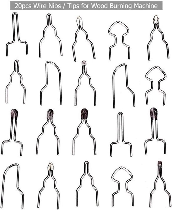 Houtbrandmachine - Pyrografie Set - Ambachtelijk Werk - 60W Vermogen - 20 Tips van Merkloos	 — afbeelding 5