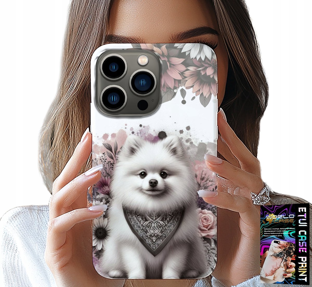 HOESJE VOOR IPHONE 15 PRO MAX - POMERANIAN, POSTER, HONDENRASSEN