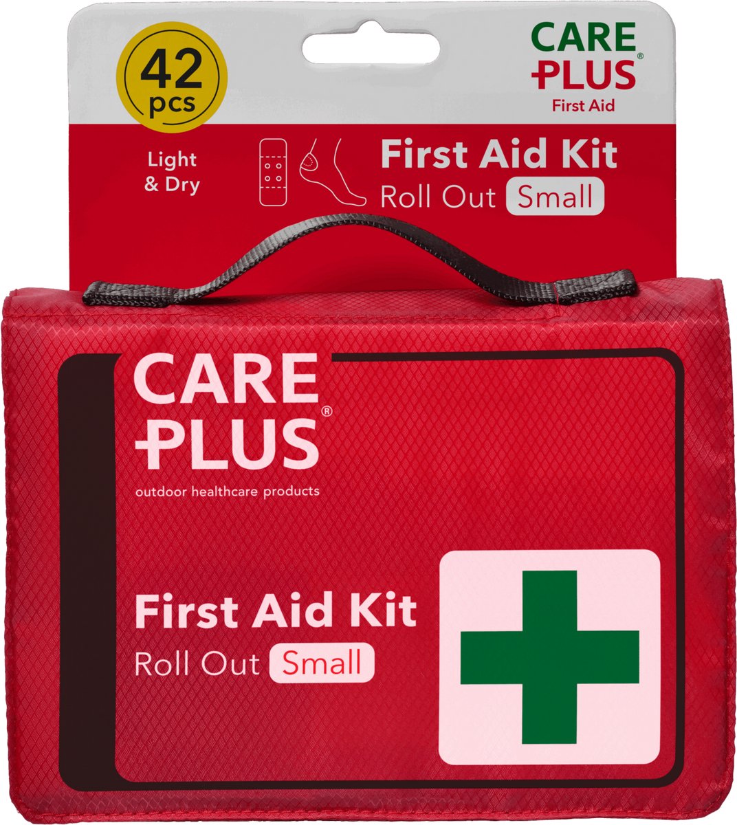 Care plus First Aid Kit roll out small- EHBO set - verbanddoos - uit te rollen- overzichtelijk