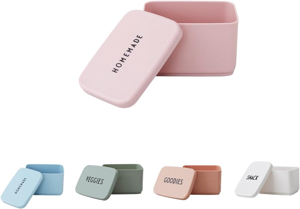 Lunchbox Snackbox - Broodtrommel Voedselcontainer - School Werk Reizen - BPA-vrij Magnetronbestendig - 9.3x7x5.5 cm - Lavendel