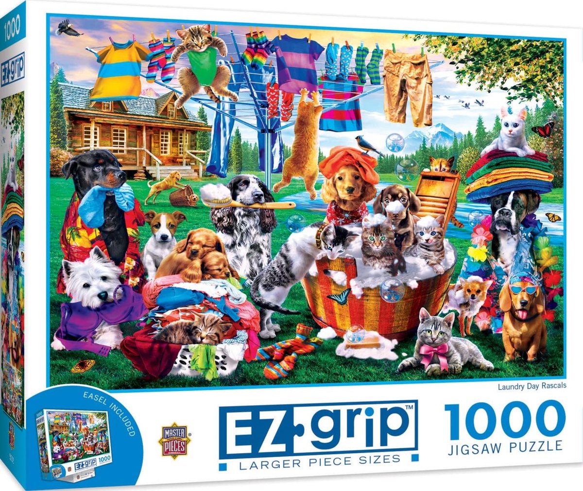 Legpuzzel 1000 Stukjes - Groot Puzzel - Ontspanning Thuis - Extra Grote Stukjes - 59.7 x 86.4 cm