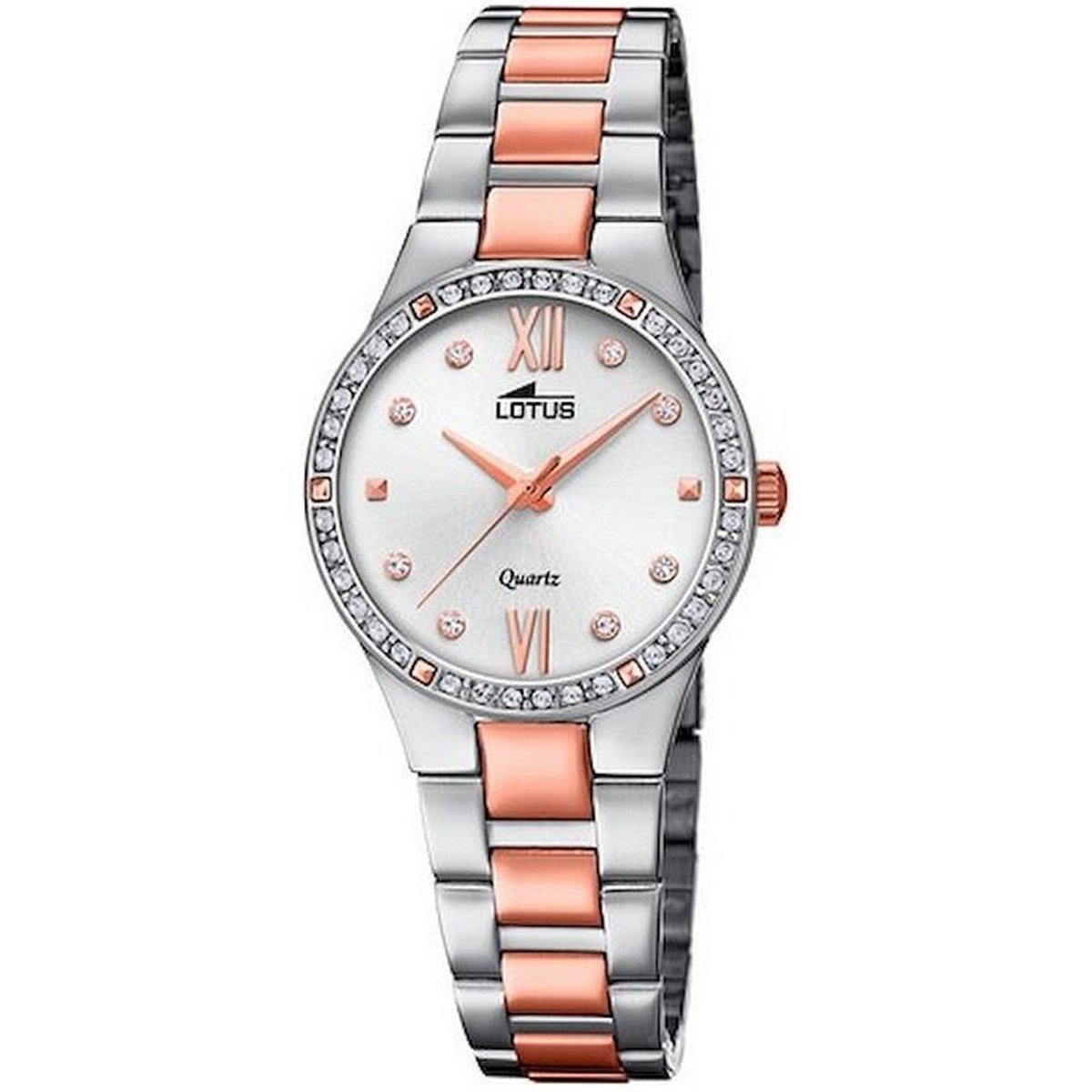 Lotus polshorloge 18461-2 - Staal - Bi color rosékleurig - Ø 28,5mm