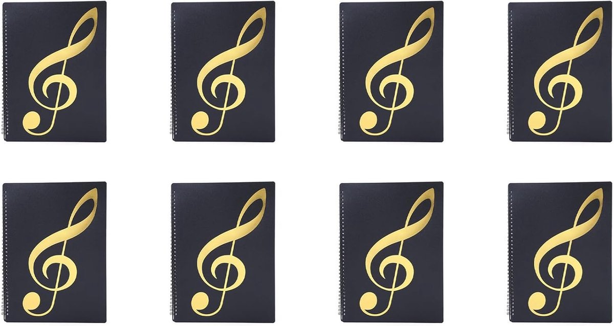 Bladmuziek Map - Muziek Map Houder - Muziek Opslag - 60 Pagina Capaciteit - A4 Formaat - Zwart