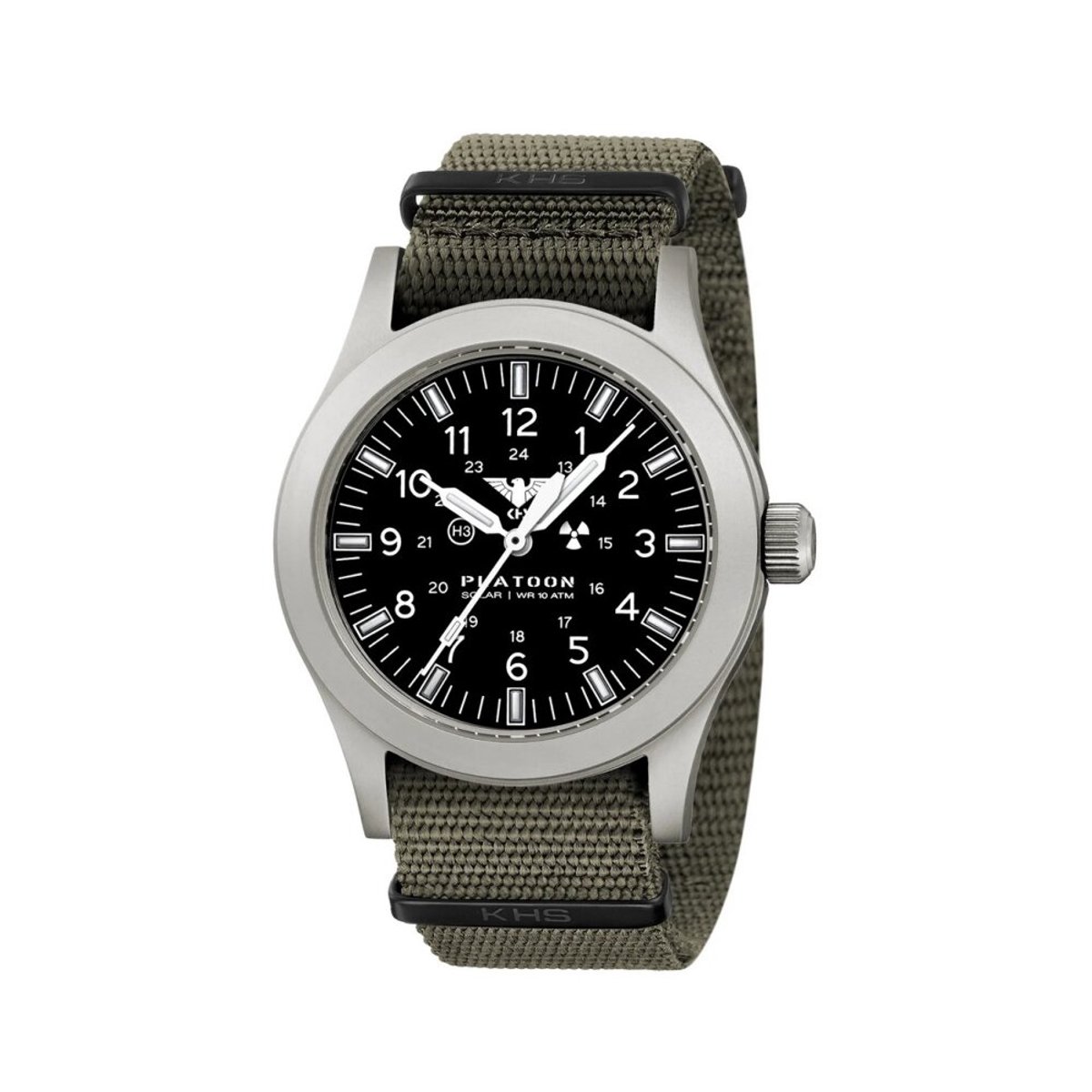 KHS - KHS.PLASSF.NSGO - Polshorloge - Heren - PLATOON Steel Solar
