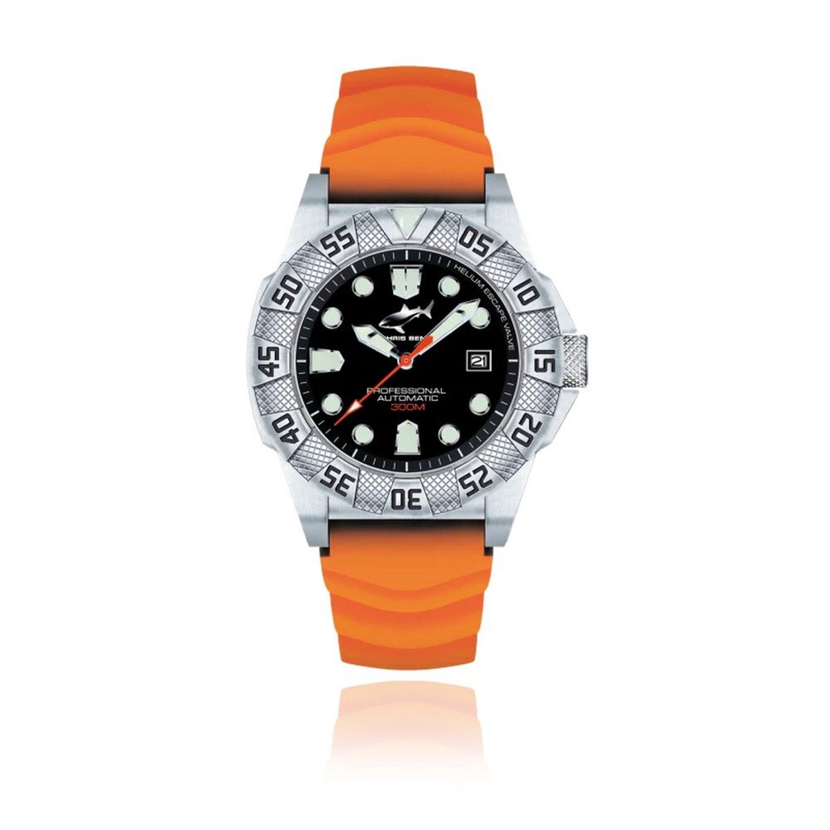 Chris Benz - CB-300A-S-KBO - Polshorloge - Duikershorloge - Heren - Automatisch - Deep 300M