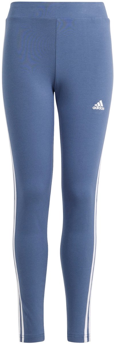 adidas Legging Kinderen Essentials 3-Stripes Cotton Tights 164cm Blauw