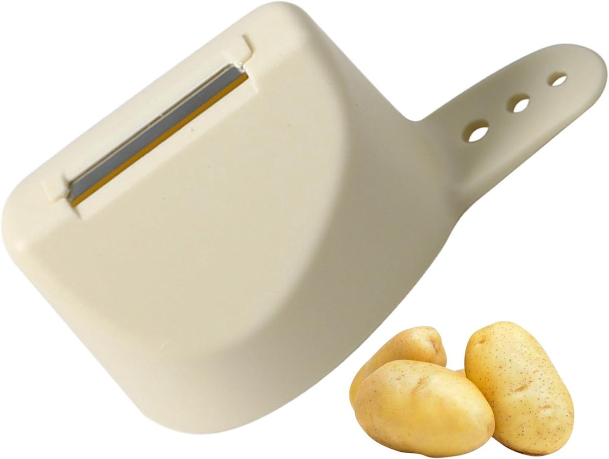 Dunschiller met doos - Keukenhulp - Groente voorbereiden - Met opvangbakje - 11.5 cm