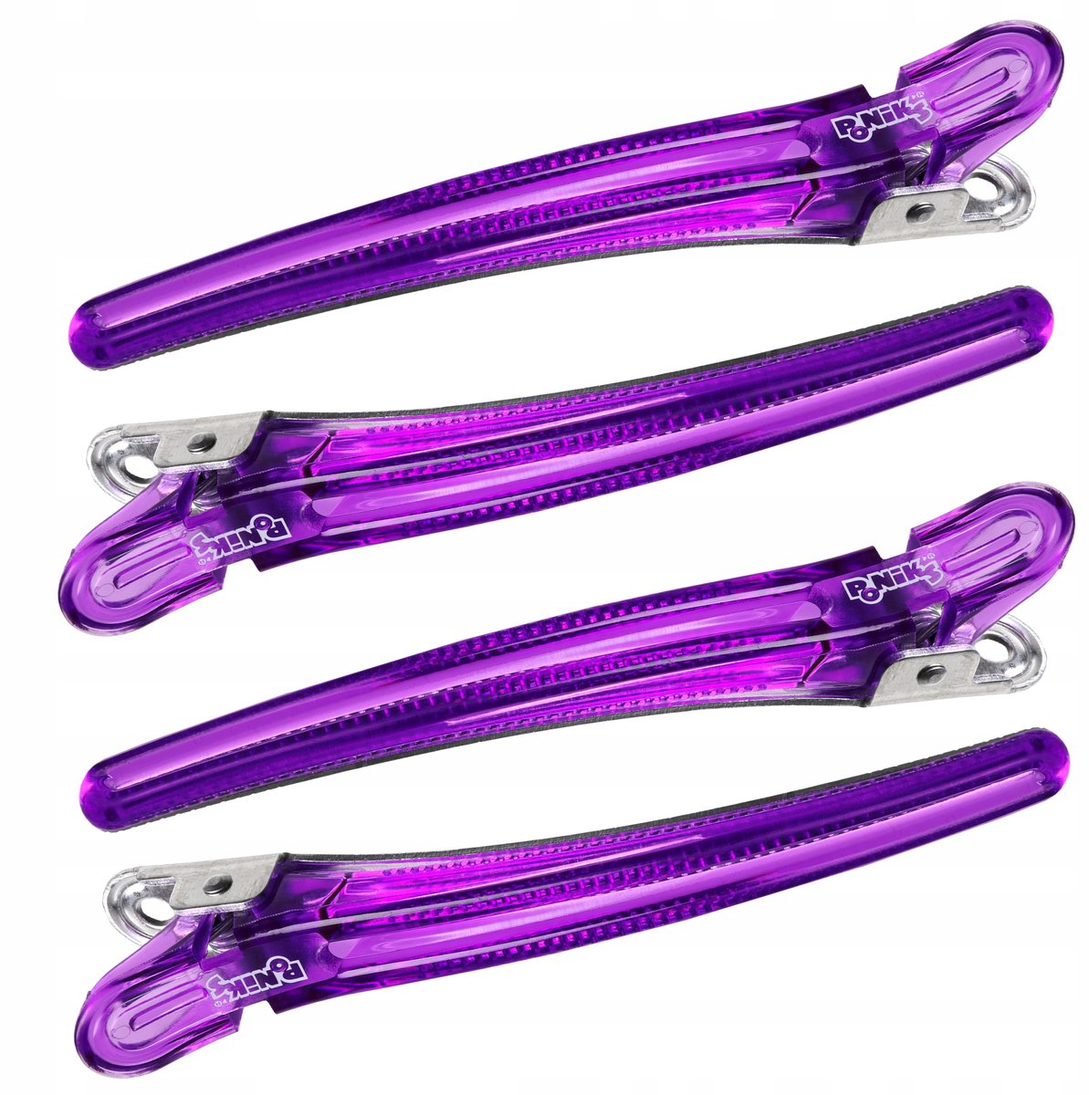 Poniks Haarspelden Klemmen Clips - Aluminium Sterk - 4 Stuks