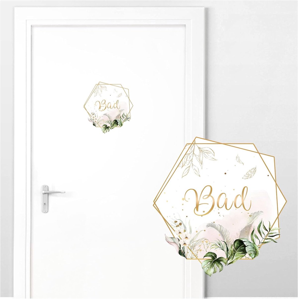 Deursticker Badkamer - Wanddecoratie Orchidee - Toilet Aankleden - Zelfklevend Vinyl - 20