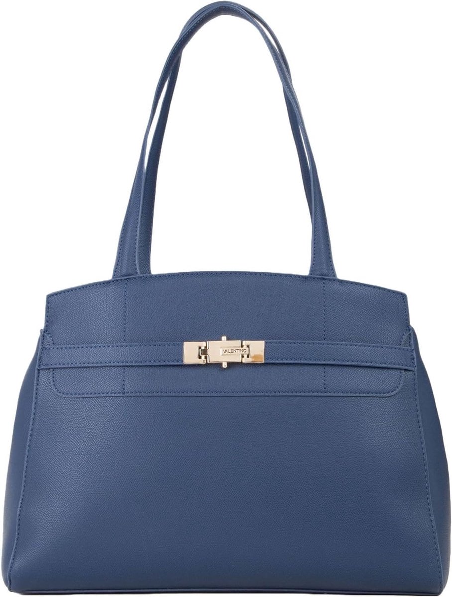 Shopper Tas - Handtas Schoudertas - Dagelijks Gebruik - Generfd Kunstleer - 13x35x25 cm - Blauw