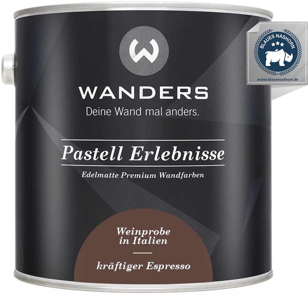 Wanders Muurverf - Edelmatte Krijtverf voor Hout en Meubels - Donkerbruin Espresso - 2,5L