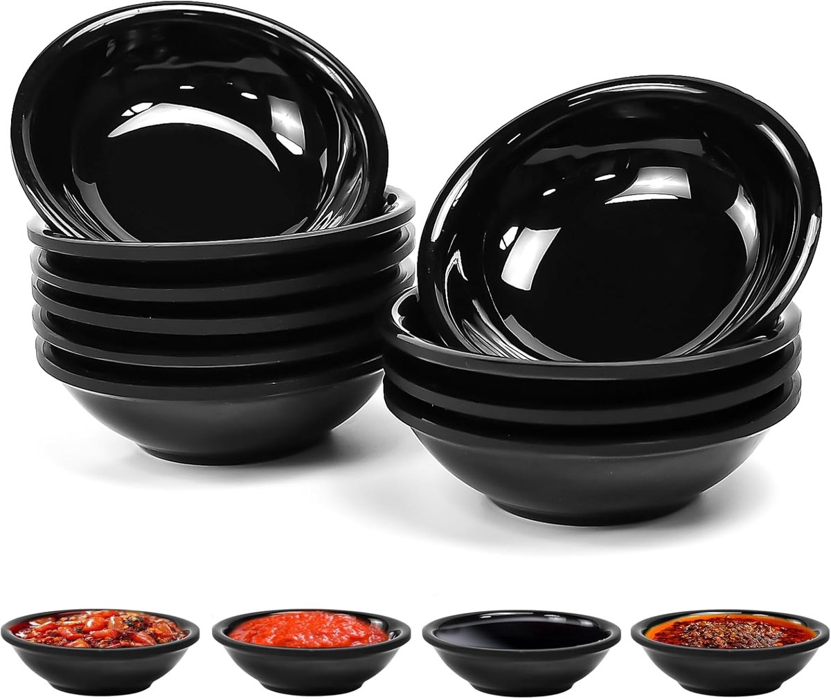 Set dipschalen van melamine