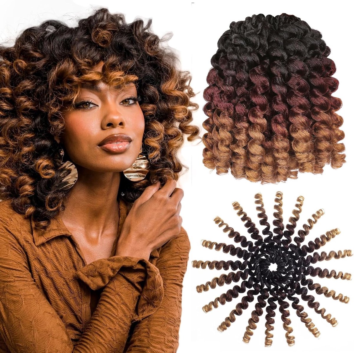 Gehaakt Haar - Krullend Haar - Vlechten - Natuurlijke Look - 20 cm - Diverse Kleuren