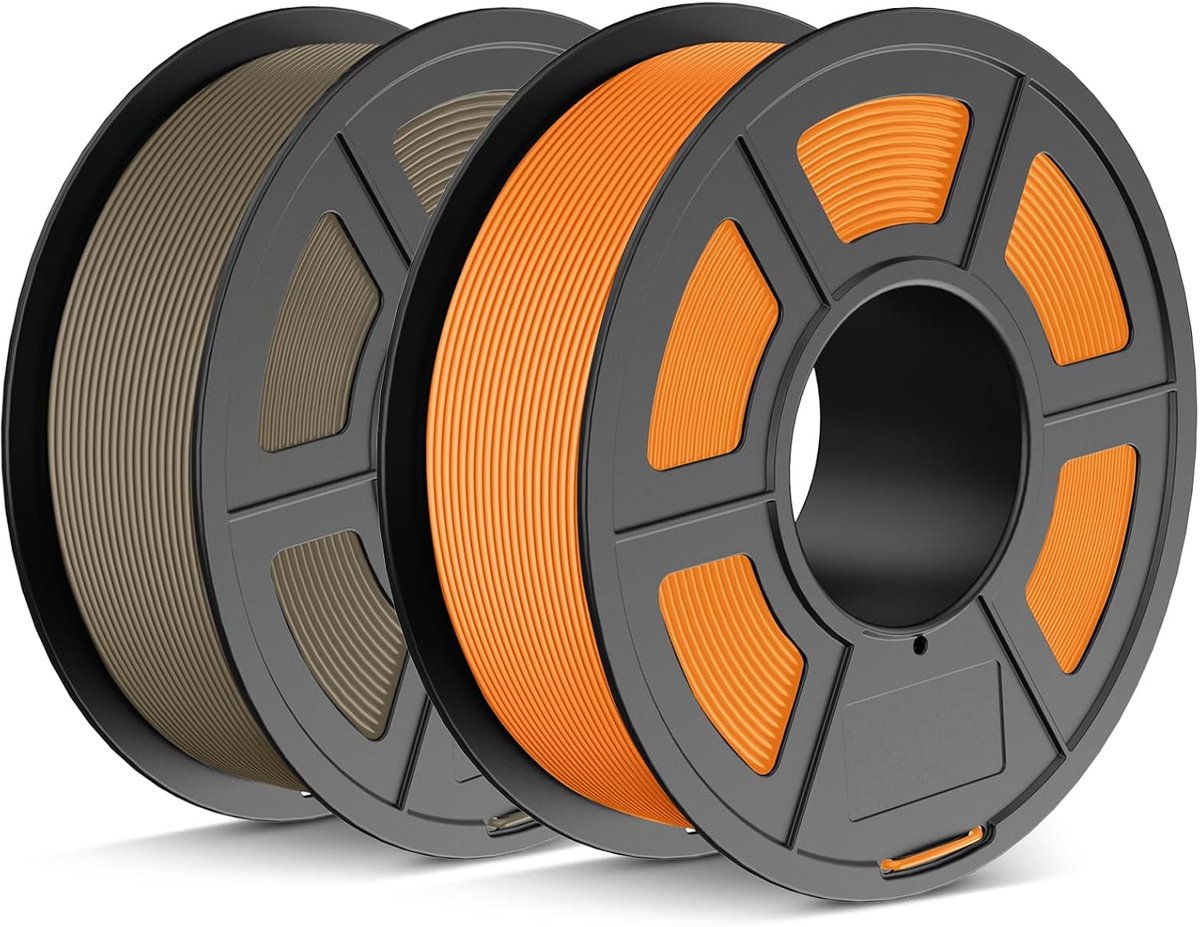 PLA Filament - 3D Print Materiaal - Modelbouw - Mat Uiterlijk - 1.75mm 2.2KG - Oranje & Klei