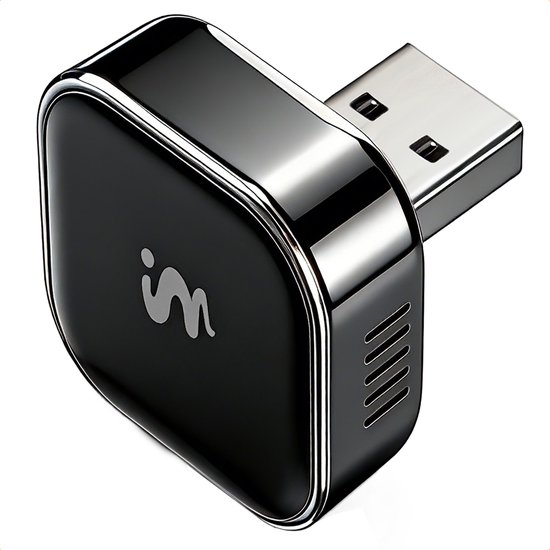 Imoshion Mini 2-in-1 Auto Dongle voor Draadloos Apple CarPlay & Android Auto, USB-C en USB-A aansluiting