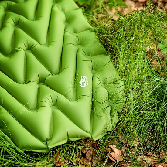 NILS CAMP NC4005 - Luchtmatras - Groen - 193cm - Nylon TPU van Merkloos — afbeelding 2
