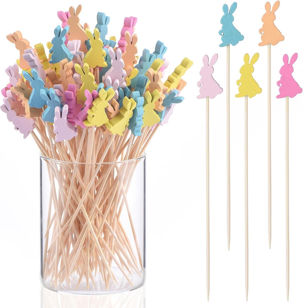 100 Houten Cocktail Prikkers Haas Decoratie Voor Feestjes en Tafels