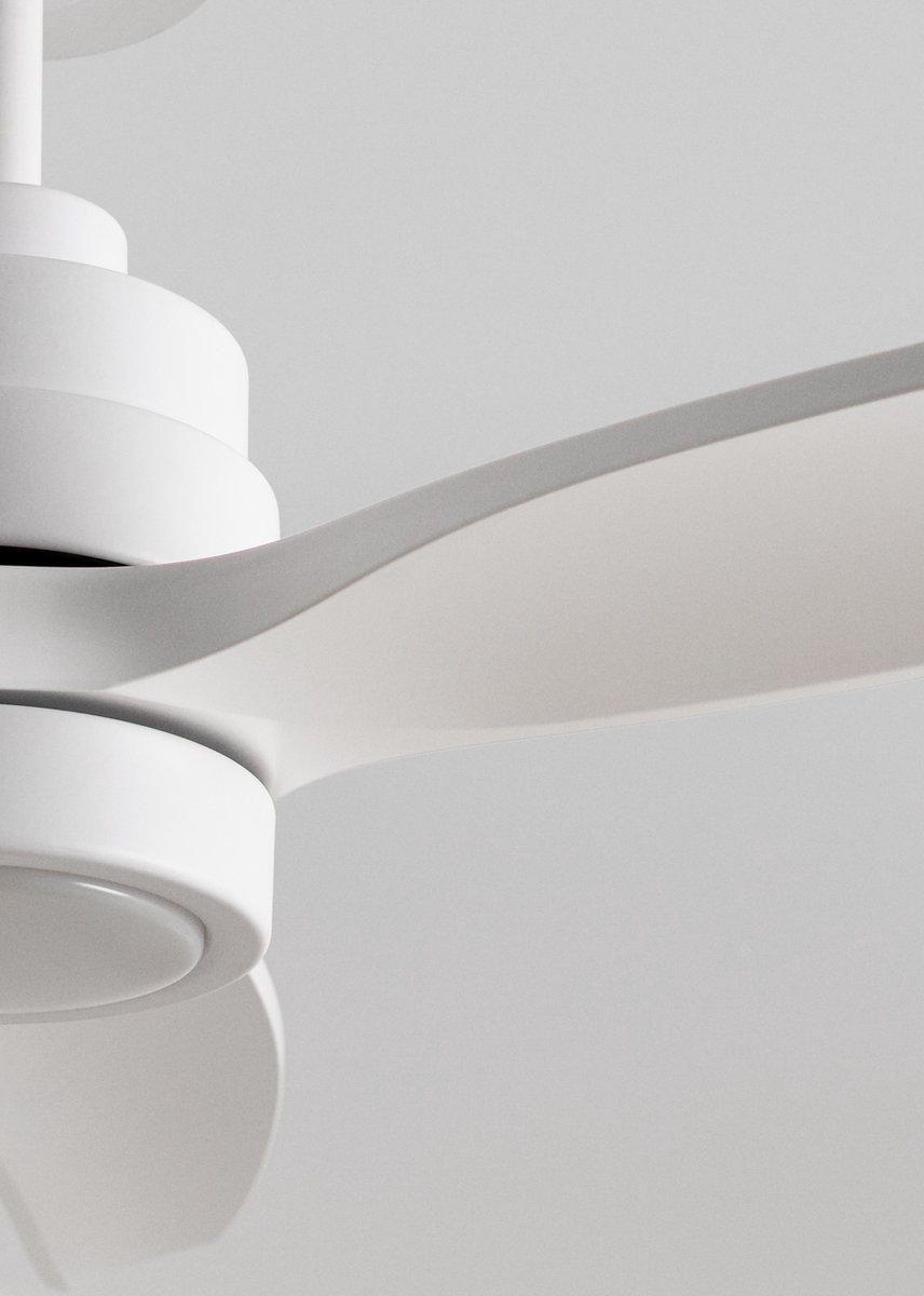 CREATE - Stille plafondventilator van 40 W met technische ABS-bladen, verkrijgbaar in verschillende maten - S - Met licht - Controller voor wandmontage - WIND STYLANCE – foto 6