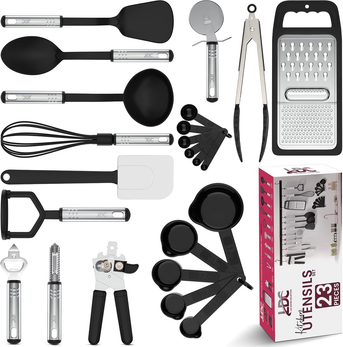 23-delige Nylon Keukengerei Set - Complete Set Kookgerei & Gadgets