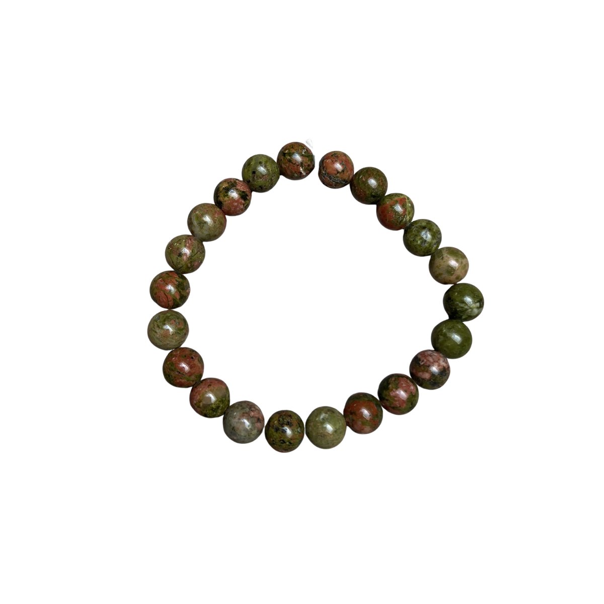 Unakiet Armband Dames – Elastische Edelsteen Armband 8 mm Natuursteen
