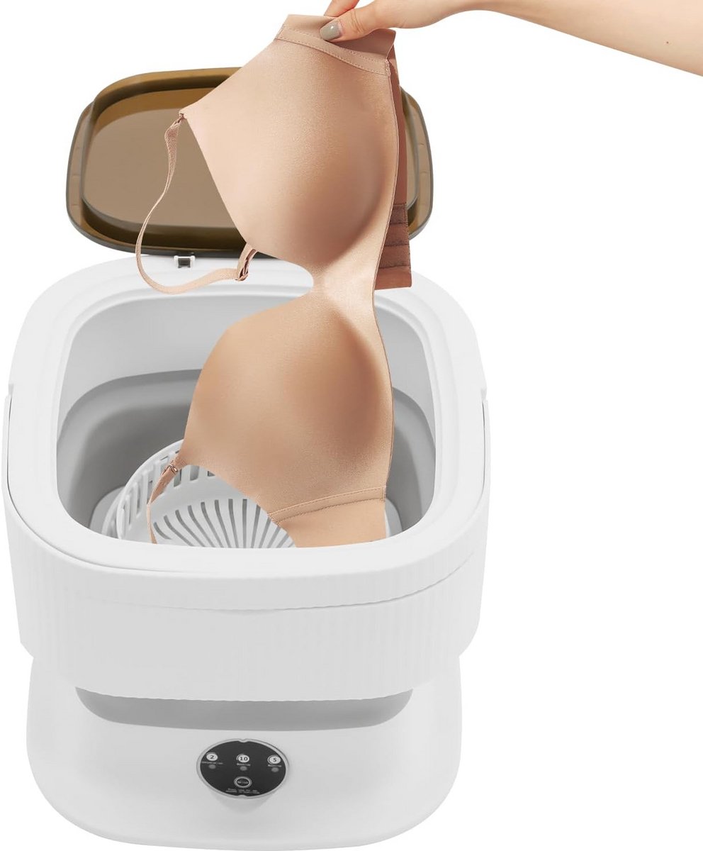Opvouwbare Mini Wasmachine 10L - Draagbare Elektrische Reiswasmachine met 3 Modi