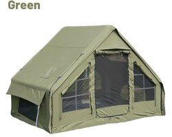 Solayne Tent - Kamperen - Travel - Kampeertent - Opblaasbare tent - Oxford - 4Seizoenen - Outdoor - 3x2,10m - 5/8 personen - Groen