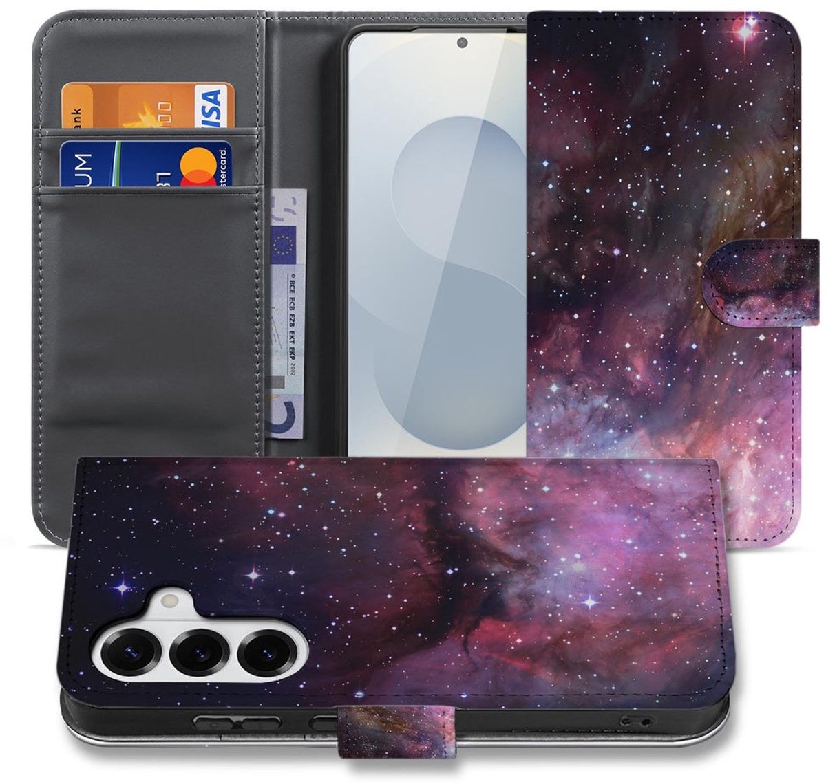 Bookcase Hoesje Samsung Galaxy S26 Heelal Design