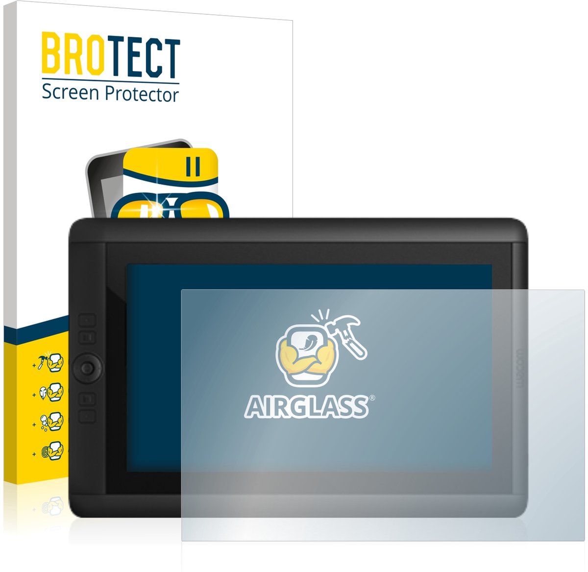 Screenprotector voor Wacom Cintiq 13 HD Beschermglas transparant
