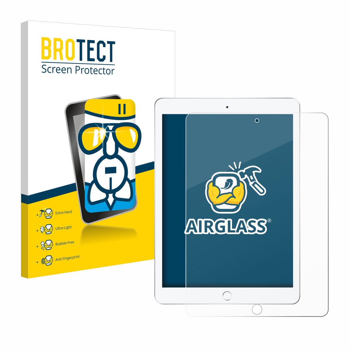 Screenprotector voor Apple iPad 9.7" 2018 (6. Gen.) Beschermglas transparant
