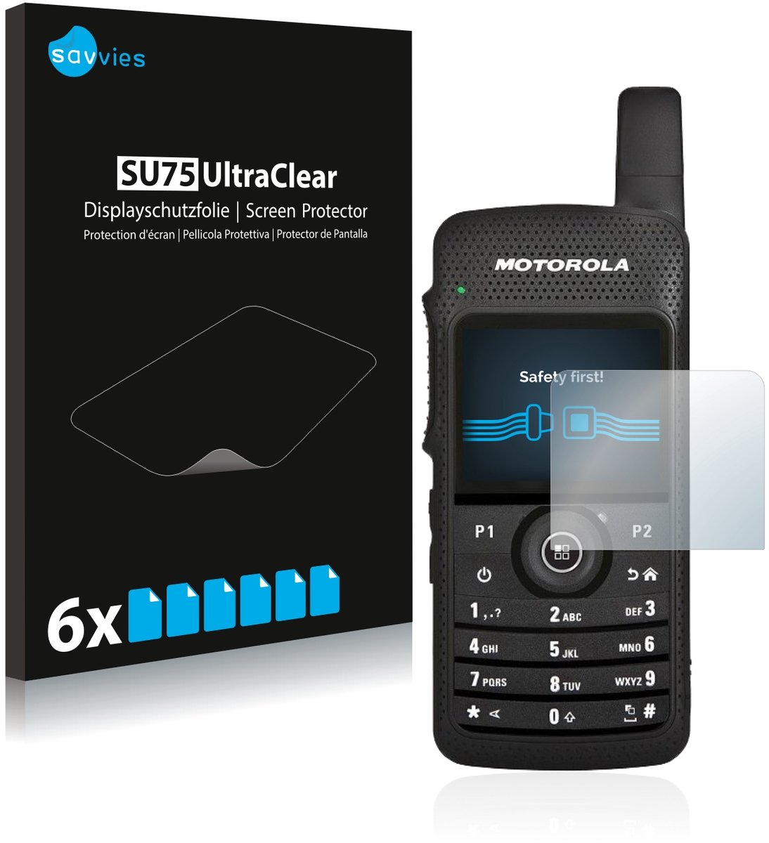 Savvies - Screenprotector voor Motorola SL4000 - Folie Beschermfolie transparant 6 Stuks