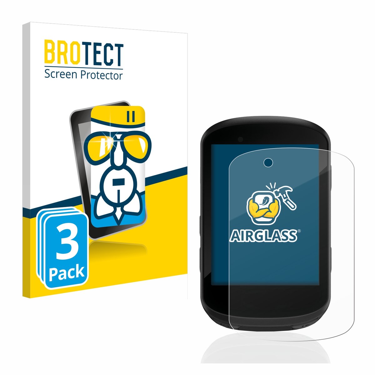 Screenprotector 3 Stuks voor Garmin Edge 530 Beschermglas transparant