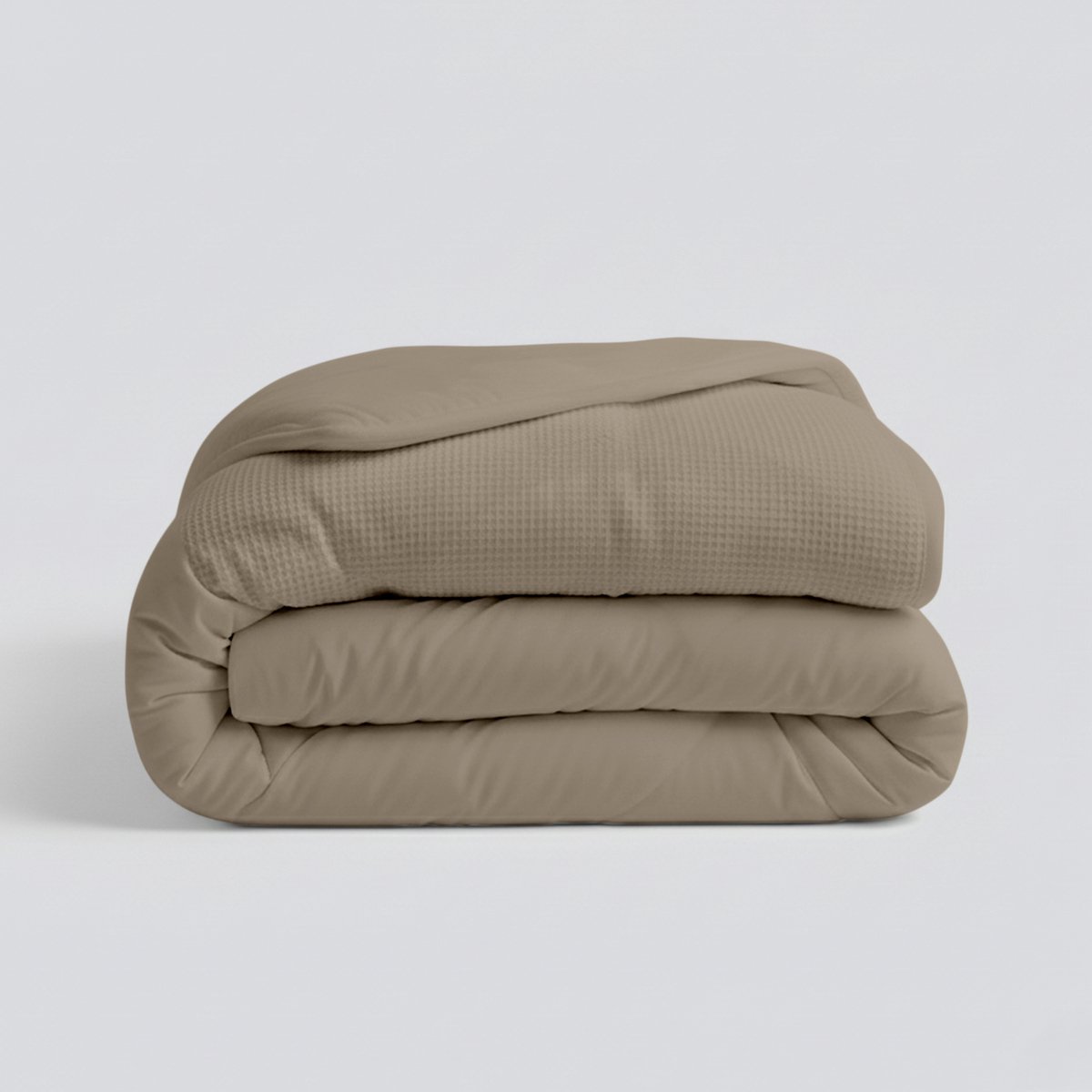 Zydante Dekbed Waffle 140x220 cm - Taupe