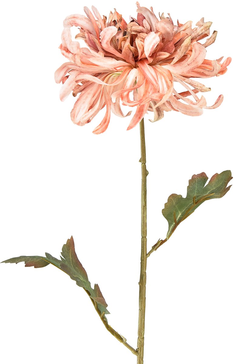 Viana Chrysanten Roze Zalm Kunst Ø13cm L72cm 2st