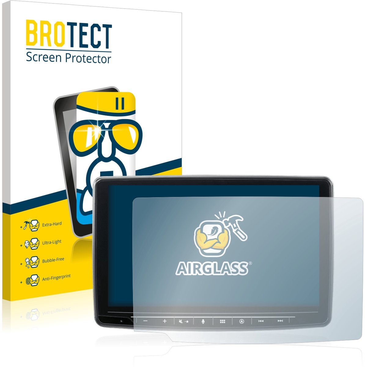 Screenprotector voor Alpine INE-F904DC Beschermglas transparant