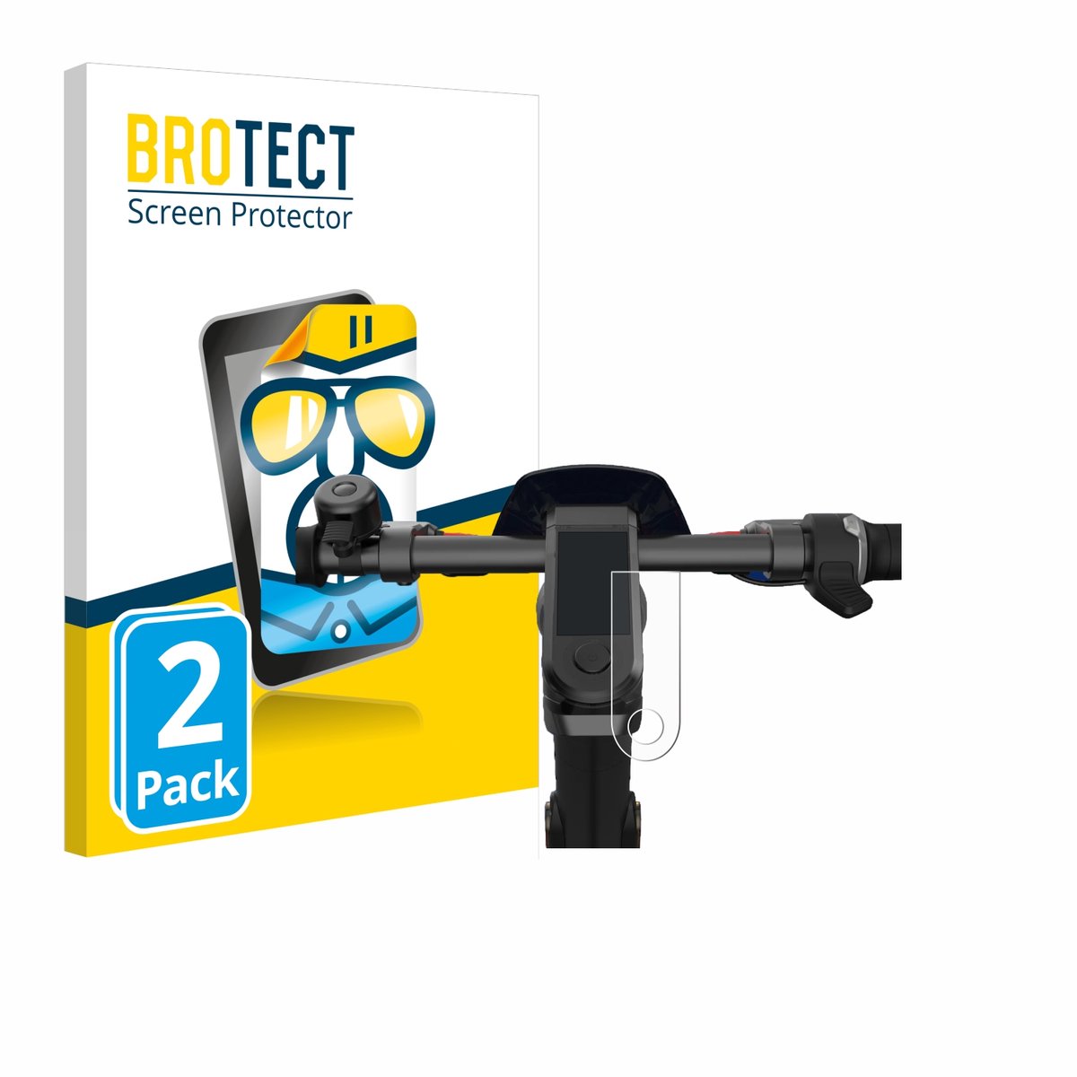 BROTECT - Screenprotector voor NIU KQi3 Pro - Folie Beschermfolie transparant 2 Stuks