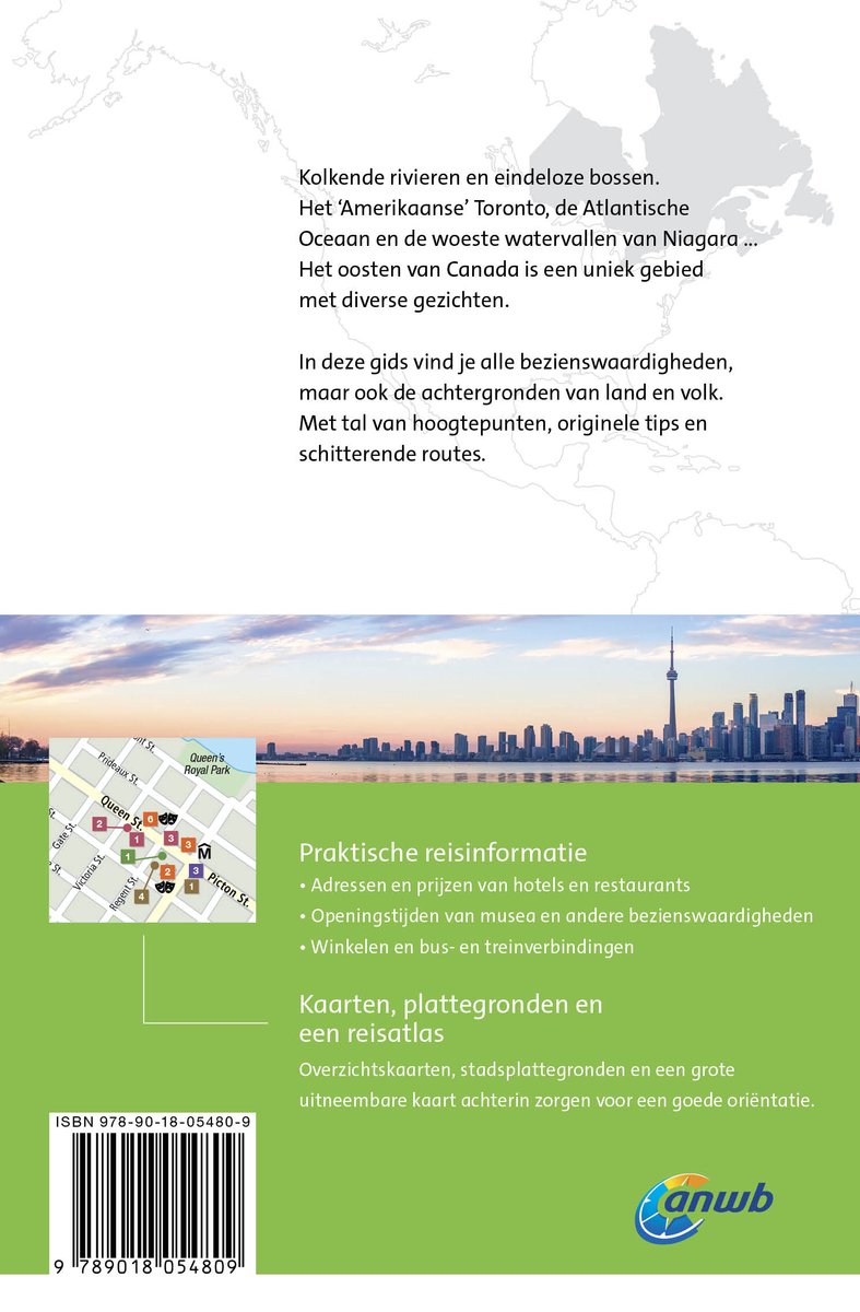 ANWB Wereldreisgids - Canada oost - back cover