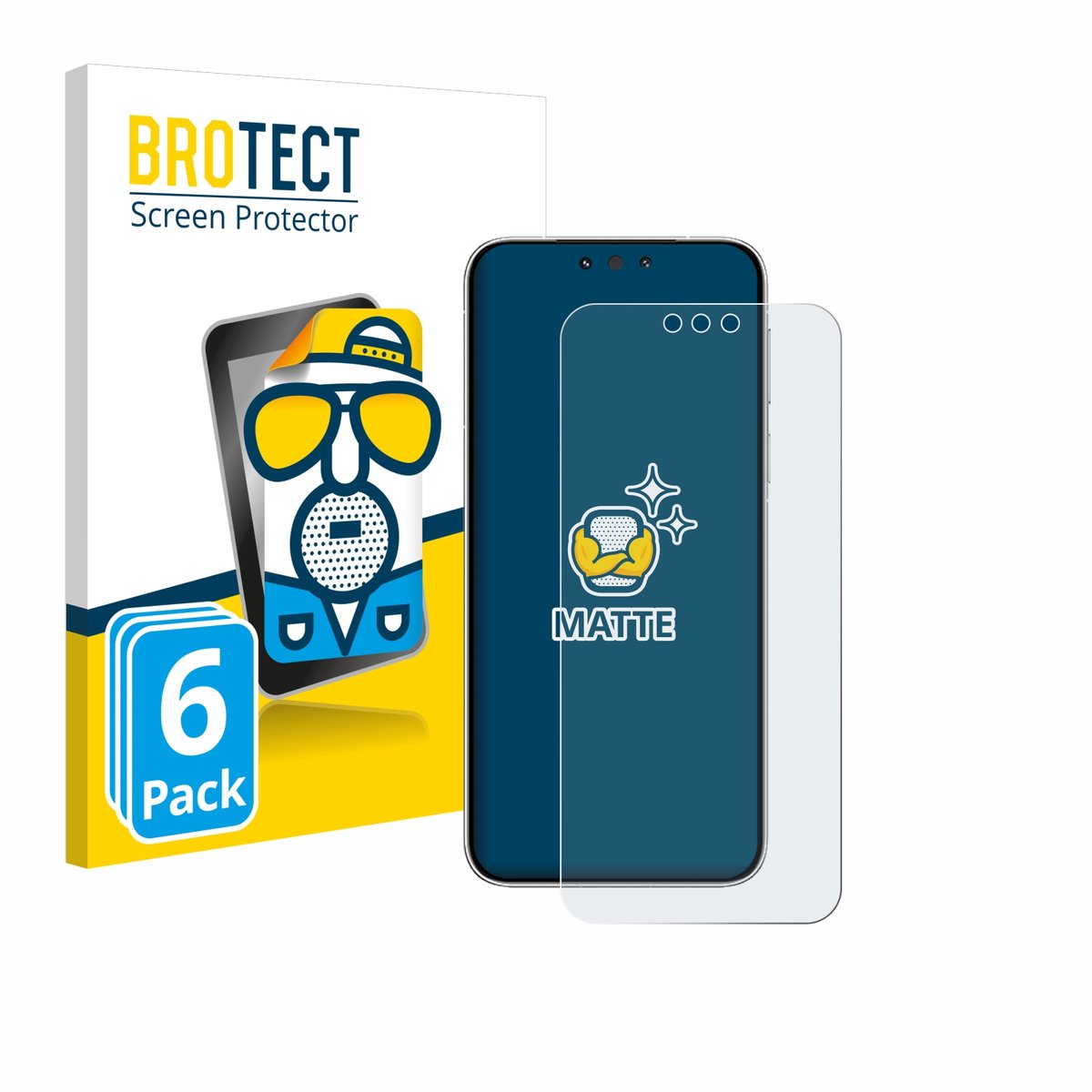 BROTECT - Screenprotector voor Huawei Mate 80 Pro - Folie Beschermfolie matte 6 Stuks