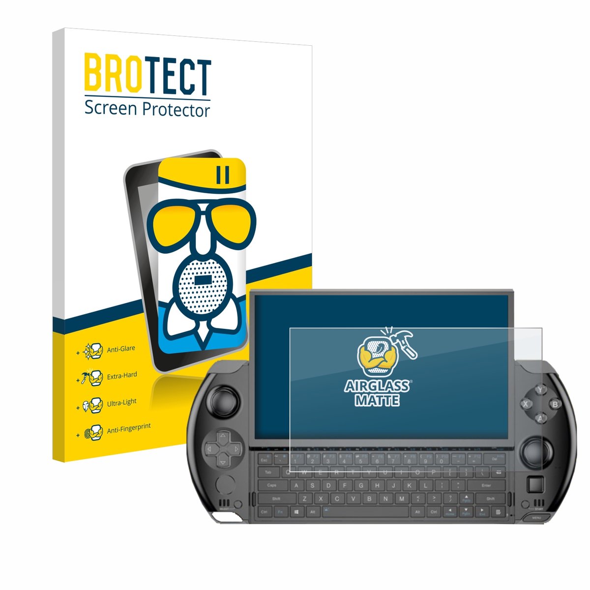 BROTECT - Screenprotector voor GPD Win 4 - Folie Beschermfolie Beschermglas matte