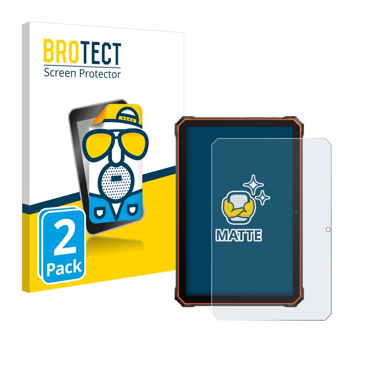 BROTECT - Screenprotector voor Blackview Active 6 - Folie Beschermfolie matte 2 Stuks