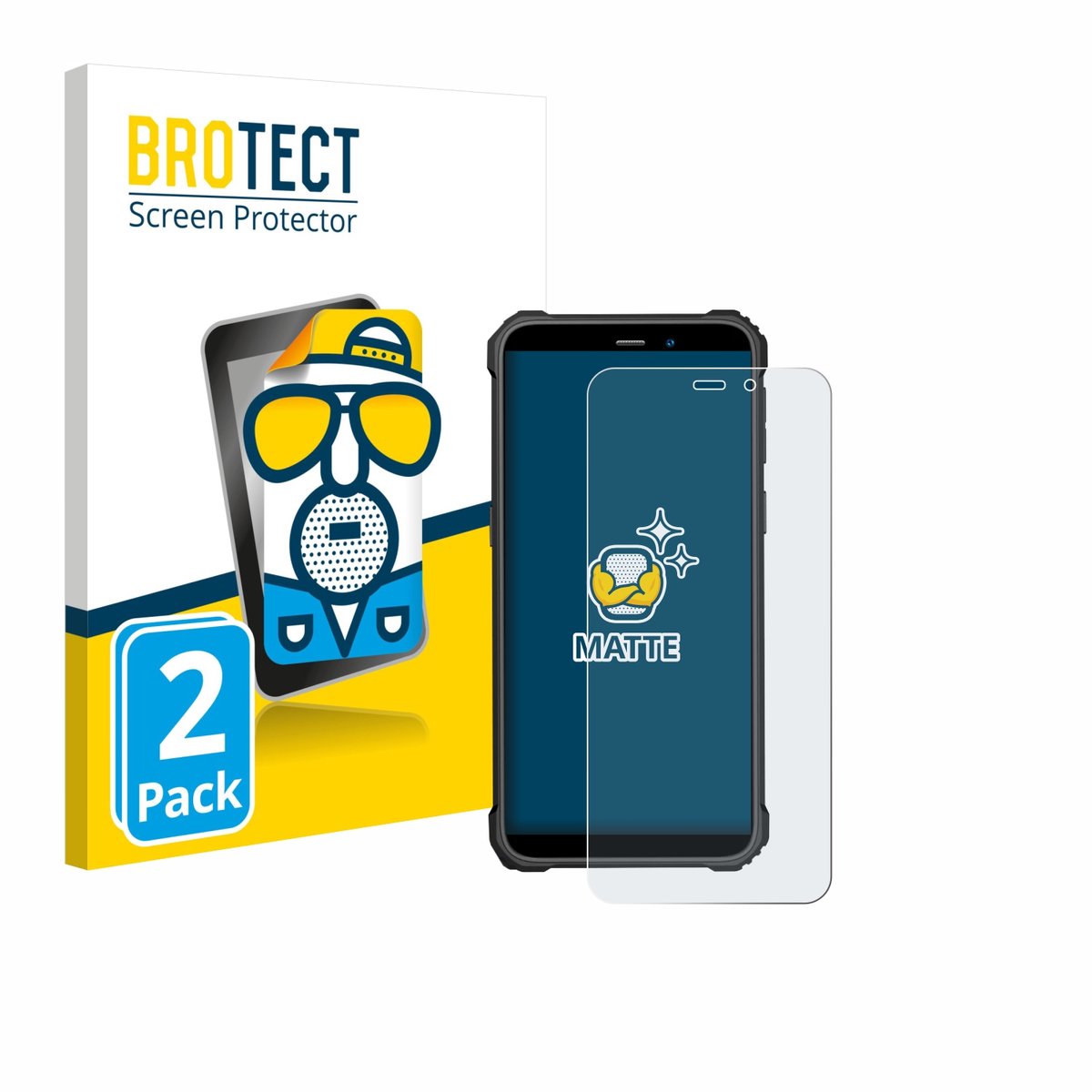 BROTECT - Screenprotector voor Oukitel WP32 Pro - Folie Beschermfolie matte 2 Stuks