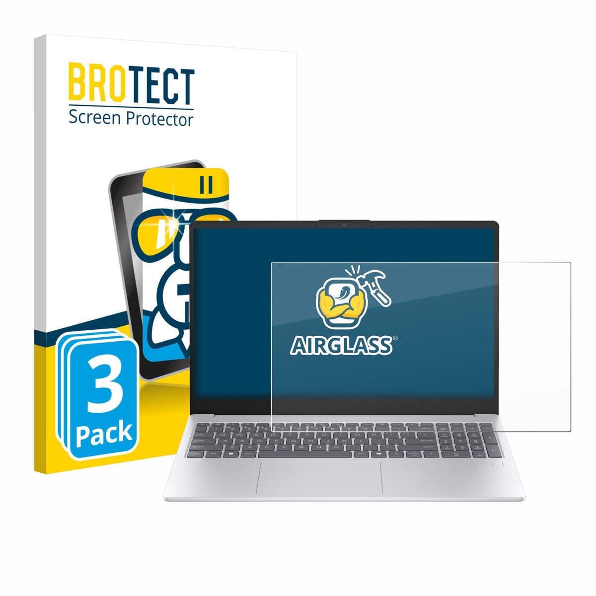 Screenprotector 3 Stuks voor HP OmniBook 3 14 14-ha0087nr Beschermglas transparant
